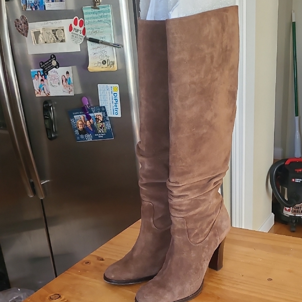 Banana Republic Brown Over the Knee Suede Boots